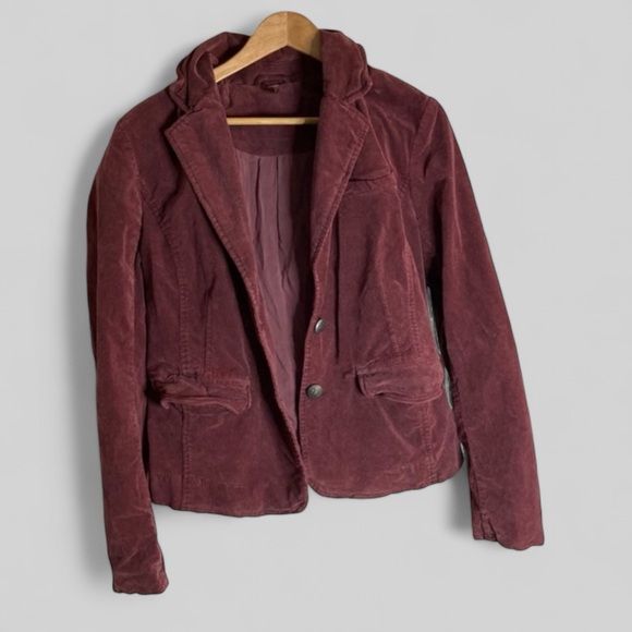 Free People Jackets & Blazers - Free People Mulberry Two-button Corduroy blazer, ladies Large NEW